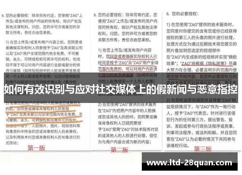 如何有效识别与应对社交媒体上的假新闻与恶意指控