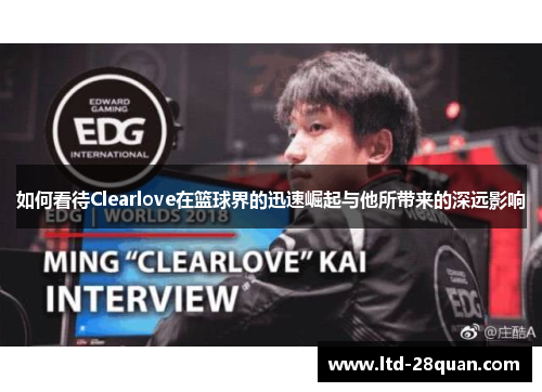 如何看待Clearlove在篮球界的迅速崛起与他所带来的深远影响